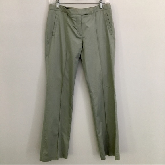 New French Connection Cotton Pants in Linden Green - Picture 2 of 8